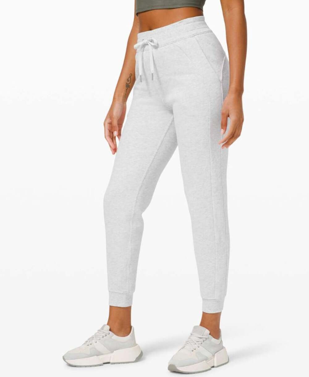 Lululemon Scuba High-Rise Jogger *Fleece 28" Heathered Core Ultra Light Grey 4